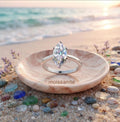 טבעת כסף 925 מוסונייט מרקיזה ציפוי זהב לבן – Marquise Moissanite