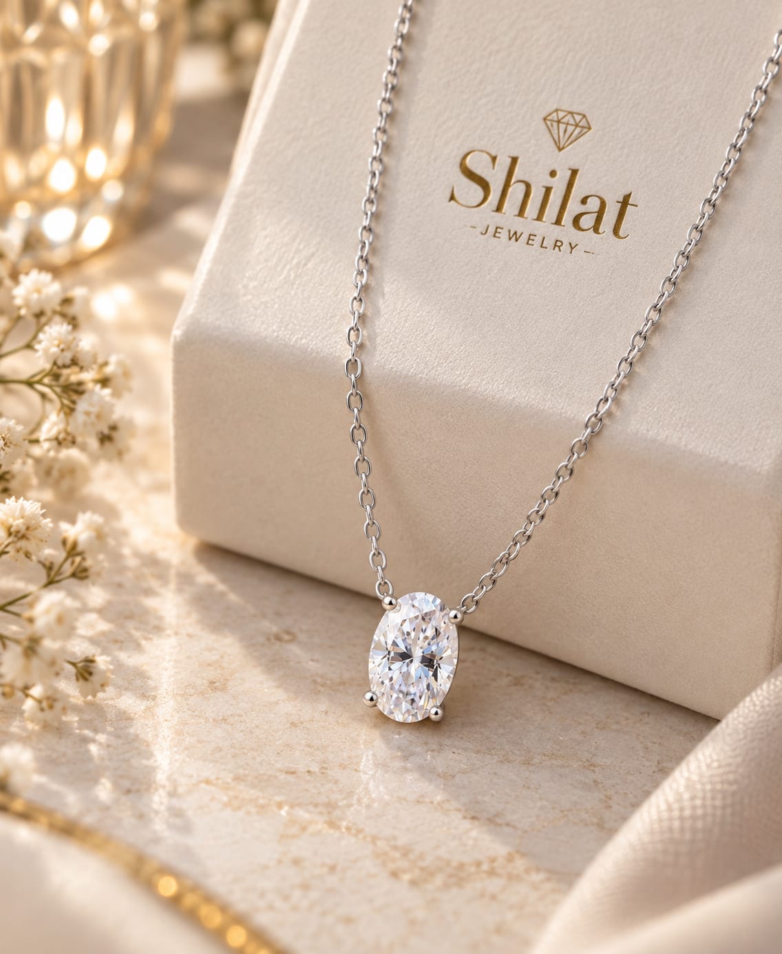 שרשרת אריאה — כסף - shilat